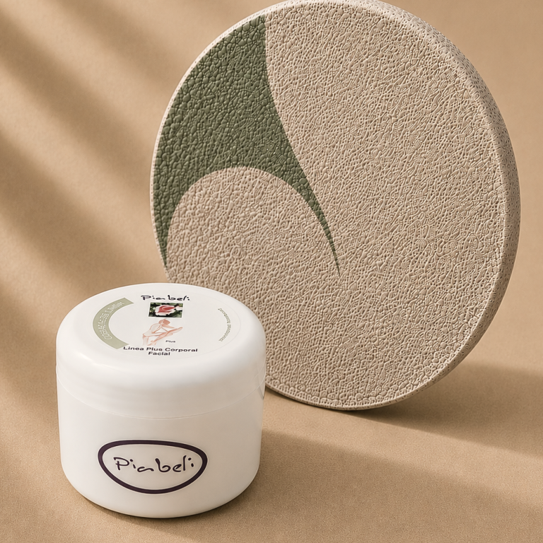 Crema Corporal Facial Plus Piabeli de cosmética natural artesanal para el cuidado diario del rostro y del cuerpo